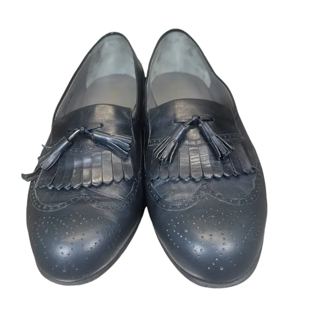 Designer Collection‎ by Florshein Blue Tassel Loafers Men's 10 Made In Spain